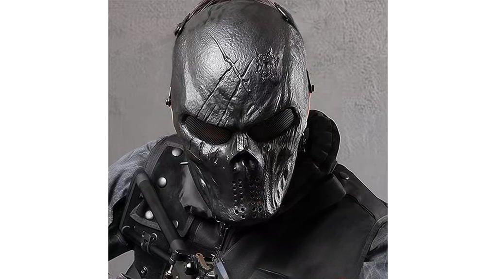 neon skeletal rave helmet